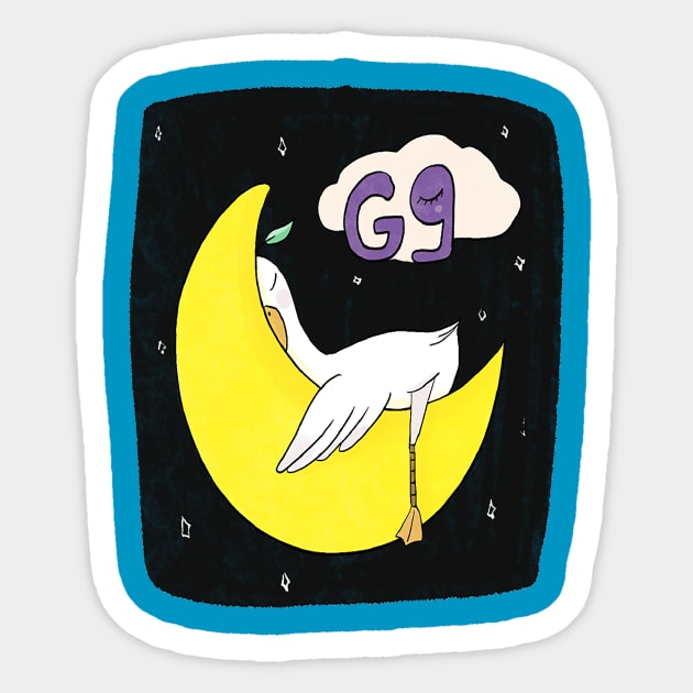 Doo Doo duck goodnight Sticker by Eleam Junie